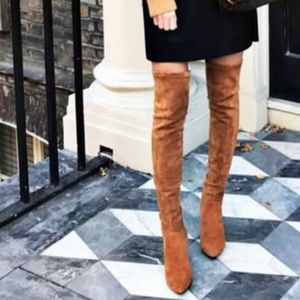 Vero Cuoio Leather Over Knee Thigh Boots sz 7.5